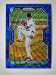 2021 Panini Prizm Blue Wave #86 Sixto Sanchez 03/60 Miami Marlins RC